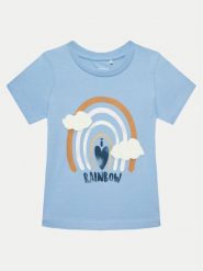 NAME IT T-Shirt 13232087 Niebieski Regular Fit. Niebieskie koszulki i t-shirty dziewczęce Name it, bez wzorów, z bawełny, bez kołnierzyka, bez ramiączek. Za 59.99 zł.