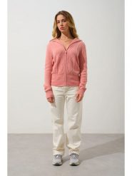 AUTHENTIC CASHMERE Kaszmirowy kardigan "Antigo" w kolorze łososiowym rozmiar: M. Różowe kardigany damskie AUTHENTIC CASHMERE, m, bez wzorów, z kaszmiru. Za 1,043.99 zł.