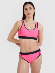 4F Góra od bikini damska - różowa S. Czerwone bikini 4F, bez wzorów, z elastanu. W wyprzedaży za 59.99 zł.
