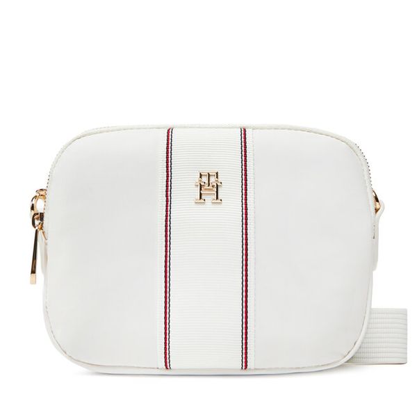 Torebka Tommy Hilfiger. Białe listonoszki damskie Tommy Hilfiger, bez wzorów, bez dodatków. Za 319.99 zł.