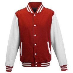 Kurtka Unisex Varsity Dla Dorosłych Z Polibawełny. Czarne kurtki damskie AWDIS, xl, bez wzorów, bez kaptura. Za 181.99 zł.