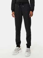 Armani Exchange Spodnie dresowe 8NYPLG YJE5Z 1200 Czarny Regular Fit. Czarne spodnie dresowe damskie Armani Exchange, xl, bez wzorów, z dresówki. Za 279.99 zł.