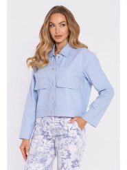 Made of emotion Kurtka w kolorze błękitnym rozmiar: XXL/3XL. Niebieskie kurtki damskie Made Of Emotion, xl, bez wzorów, bez kaptura. Za 234.99 zł.