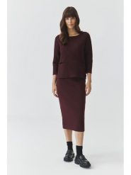 TATUUM Spódnica "Gemeta" w kolorze brązowym rozmiar: S. Brązowe spódnice damskie TATUUM, s, bez wzorów, midi. Za 87.40 zł.