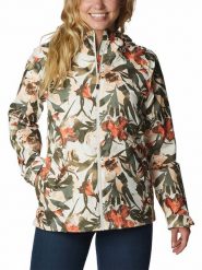 Columbia Kurtka przeciwdeszczowa "Inner Limits™ II" w kolorze beżowo-zielonym rozmiar: XS. Brązowe kurtki sportowe damskie Columbia, xs, bez wzorów, bez kaptura. Za 127.35 zł.