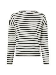 Marie Lund Bluza Kobiety Bawełna biały|czarny, XS. Białe bluzy damskie Marie Lund, xs, bez wzorów, z bawełny, bez kaptura. Za 249.95 zł.