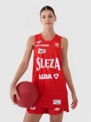 4F Koszulka meczowa replika wyjazdowa z sezonu 2024/25 damska 4F x Ślęza Wrocław - multikolor S. Koszulki sportowe damskie 4F, l, bez wzorów, z dzianiny, bez ramiączek, na fitness i siłownię. Za 199.99 zł.