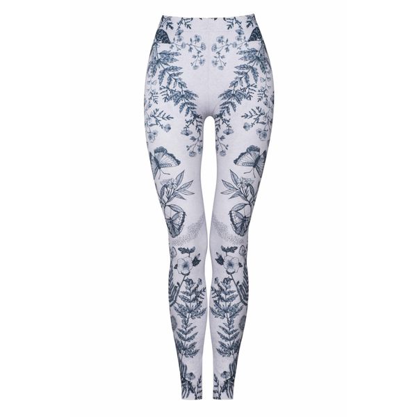 Legginsy sportowe damskie DEEP TRIP Botanic. Szare legginsy damskie DEEP TRIP, l, bez wzorów, na jogę i pilates. Za 179.00 zł.