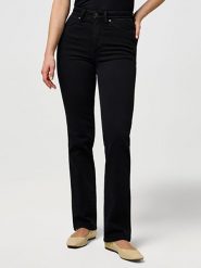 Wrangler Dżinsy - Regular fit - w kolorze czarnym rozmiar: W32/L32. Czarne jeansy damskie Wrangler, z podwyższonym stanem. Za 164.79 zł.
