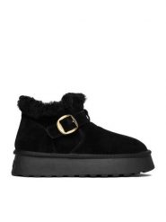 Badura Śniegowce EO-CALI-TS6287-01 Czarny. Czarne śniegowce damskie Badura, ze skóry. Za 249.99 zł.