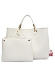 Emporio Armani Torebka EW000360 AF12103 M0034 Biały. Białe torebki klasyczne damskie Emporio Armani, ze skóry, bez dodatków. Za 1,339.00 zł.