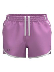 Under Armour Szorty sportowe "Fly By 3" w kolorze fioletowym rozmiar: L. Różowe spodenki sportowe damskie Under Armour, l, bez wzorów, z materiału, outdoorowe. Za 101.94 zł.