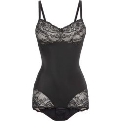 Body modelujące z ozdobnymi elementami, średni stopień modelowania sylwetki. Czarne bielizna korygująca bonprix, bez wzorów, z koronki. Za 159.99 zł.