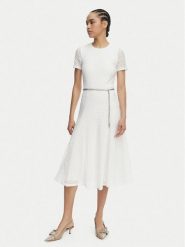 MICHAEL Michael Kors Sukienka codzienna MS683DUKS1 Biały Regular Fit. Białe sukienki damskie MICHAEL Michael Kors, bez wzorów, z syntetyku, bez ramiączek. Za 1,229.00 zł.