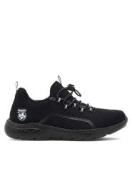 Rieker Sneakersy M5070-00 Czarny. Czarne obuwie sportowe damskie Rieker, z materiału, bez zapięcia. Za 319.99 zł.