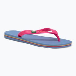 Japonki damskie Ipanema Clas Brasil II. Czerwone klapki damskie Ipanema, bez wzorów, z materiału, bez obcasa, bez zapięcia. Za 62.99 zł.