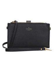 Charm Portfel "Birmingham" w kolorze czarnym - 18,5 x 12 x 3 cm rozmiar: onesize. Czarne portfele damskie Charm, bez wzorów, z materiału. Za 65.99 zł.