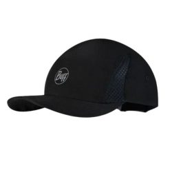 Czapka z daszkiem biegowa unisex Buff 5 Panels Black ochrona UV. Czarne czapki z daszkiem damskie Buff, bez wzorów. Za 129.99 zł.