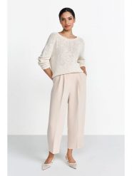 Rich & Royal Sweter w kolorze kremowym rozmiar: XL. Brązowe swetry klasyczne damskie Rich & Royal, xl, bez kołnierzyka. Za 209.95 zł.