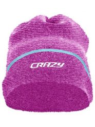 Crazy Czapka beanie "Link" w kolorze fioletowym rozmiar: onesize. Różowe czapki damskie Crazy, bez wzorów, z materiału. Za 105.38 zł.