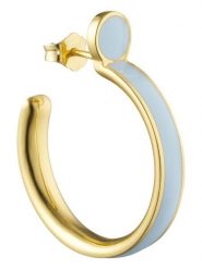 Design Letters Pozłacane kolczyki-kreole "Rainbow" rozmiar: onesize. Niebieskie kolczyki damskie Design Letters, pozłacane. Za 157.35 zł.