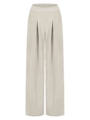 Sublevel Spodnie w kolorze kremowym rozmiar: XXL. Brązowe spodnie materiałowe damskie Sublevel, bez wzorów, z materiału. Za 82.99 zł.