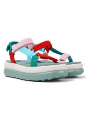 Camper Sandały "Pelotas Flota" w kolorze turkusowym na obcasie rozmiar: 40. Niebieskie sandały damskie Camper, bez wzorów, z otwartym noskiem, bez obcasa, na koturnie, bez zapięcia. Za 260.99 zł.