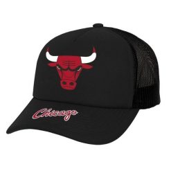 Czapka Trucker Chicago Bulls NBA Team Origins Hwc. Czarne czapki z daszkiem damskie Mitchell & Ness, bez wzorów. Za 158.50 zł.
