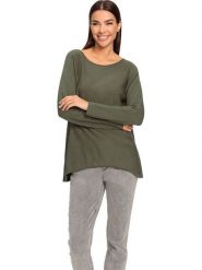 Heine Sweter w kolorze khaki rozmiar: 40. Brązowe swetry klasyczne damskie Heine, bez kołnierzyka. Za 78.95 zł.