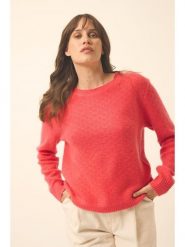 Just Cashmere Kaszmirowy sweter "Cetan" w kolorze koralowym rozmiar: M. Czerwone swetry klasyczne damskie Just Cashmere, m, z kaszmiru, bez kołnierzyka. Za 808.81 zł.