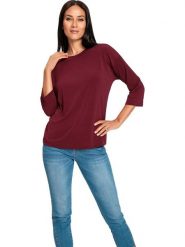 Heine Koszulka w kolorze czerwonym rozmiar: 36. Czerwone bluzki damskie Heine, bez wzorów, bez kołnierzyka, bez ramiączek. Za 69.58 zł.