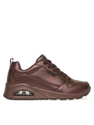 Skechers Sneakersy Uno - Galactic Gal 177104/CHOC Brązowy. Brązowe obuwie sportowe damskie Skechers, ze skóry, bez zapięcia. Za 259.99 zł.