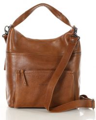 Shopperka skórzana MARCO MAZZINI camelowa R304b. Torebki klasyczne damskie ze skóry, bez dodatków. Za 1,044.05 zł.