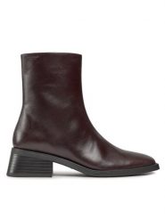Vagabond Shoemakers Botki Blanca 5217-201-35 Brązowy. Brązowe botki damskie Vagabond Shoemakers, ze skóry, bez obcasa, na słupku, bez zapięcia. Za 694.99 zł.
