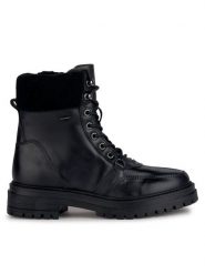 Geox Botki D Iridea B Abx D36D0A 043BH C9999 Czarny. Czarne botki damskie Geox, ze skóry, bez obcasa, na płaskiej podeszwie, bez zapięcia. Za 679.99 zł.