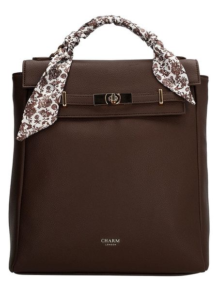 Charm Plecak w kolorze brązowym - 27 x 32 x 10 cm rozmiar: onesize. Brązowe plecaki Charm, bez wzorów, z materiału. Za 159.95 zł.