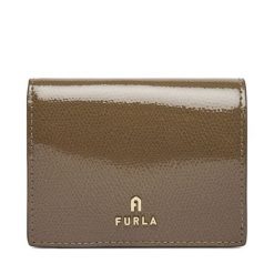Portfel Furla. Brązowe portfele damskie Furla, bez wzorów. Za 584.99 zł.