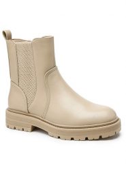 C'M Sztyblety w kolorze beżowym rozmiar: 39. Brązowe botki damskie C'M, bez zapięcia. Za 139.87 zł.