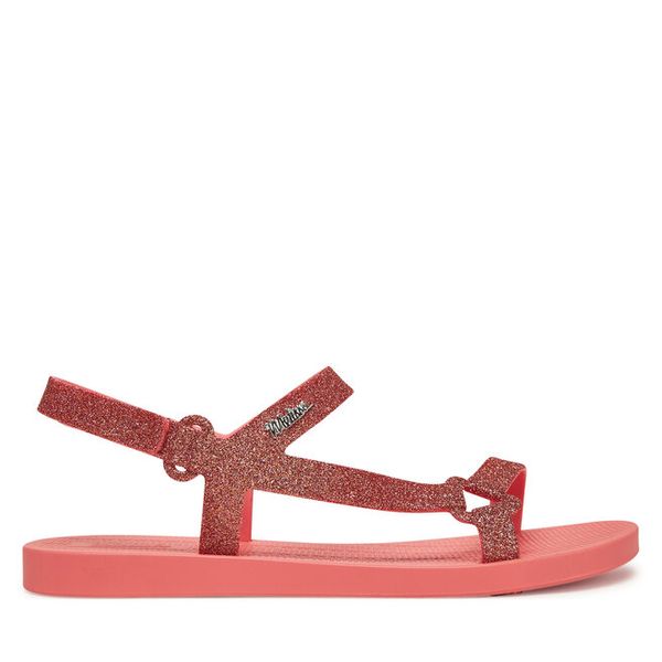 Sandały Melissa. Pomarańczowe sandały damskie Melissa, bez wzorów, bez obcasa, na płaskiej podeszwie, bez zapięcia. Za 219.99 zł.