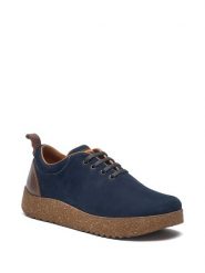 Comfortfusse Skórzane sneakersy w kolorze granatowym rozmiar: 40. Niebieskie obuwie sportowe damskie Comfortfüße, z nubiku, bez zapięcia. Za 267.92 zł.