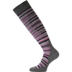 Skarpety stopki merino SWP. Fioletowe skarpetki damskie LASTING, bez wzorów, z elastanu. Za 150.40 zł.