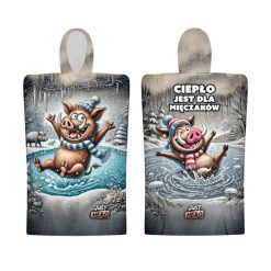 Ponczo kąpielowe z kapturem dla dorosłych SZAŁ MORS DZIK. Szare szaliki damskie JUST HERO, bez wzorów. Za 169.00 zł.