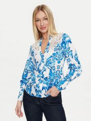 Marciano Guess Bluzka 4GGH07 9708Z Kolorowy Regular Fit. Bluzki damskie Marciano Guess, z aplikacjami, ze lnu, bez kołnierzyka, bez ramiączek. Za 649.99 zł.