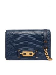 Elisabetta Franchi Torebka BS-09A-66E2-V300 Granatowy. Niebieskie listonoszki damskie Elisabetta Franchi, bez wzorów, ze skóry, bez dodatków. Za 1,289.00 zł.