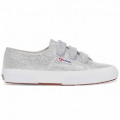Trenerzy damscy Superga 2750 Straps Lame. Szare obuwie sportowe casual damskie Superga, bez zapięcia. Za 403.00 zł.