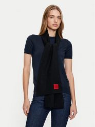 Hugo Szalik Saffa 50502605 Czarny. Czarne szaliki damskie Hugo, bez wzorów, z materiału. Za 499.99 zł.