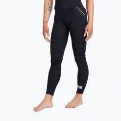 Legginsy treningowe damskie LEONE 1947 Flag. Czarne legginsy damskie LEONE 1947, l, bez wzorów. Za 109.99 zł.