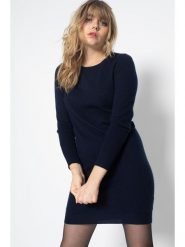 Perfect Cashmere Kaszmirowa sukienka "Molli" w kolorze granatowym rozmiar: M. Niebieskie sukienki damskie Perfect Cashmere, bez wzorów, z kaszmiru, bez ramiączek. Za 417.28 zł.