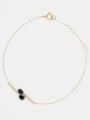 DIAMOND & CO Złota bransoletka "Cayagan" z diamentami i szafirami rozmiar: onesize. Żółte bransoletki damskie Diamond & Co, złote. Za 721.37 zł.