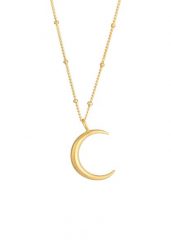 Elli Ladies Half Moon Sickle Astro Ball Chain in 925 Sterling Silver Naszyjniki 1 ct Damski. Szare naszyjniki damskie Elli, srebrne. Za 241.39 zł.
